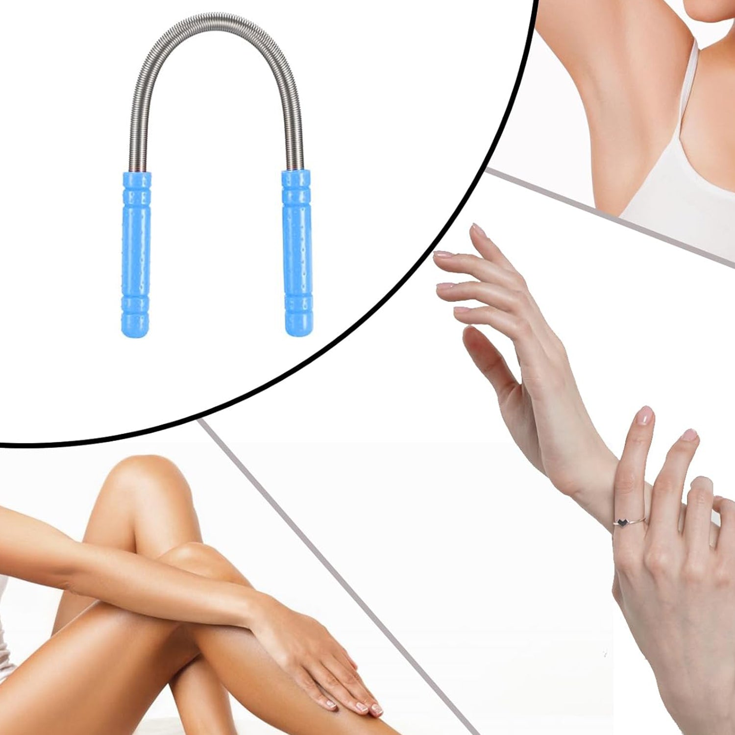 Facial Hair Remover Set Spring Epilator Hair Removal Springs Eyebrow Razors (1 Pc) Facial Hair Remover Set Spring Epilator Hair Removal Springs Eyebrow Razors (1 Pc)
